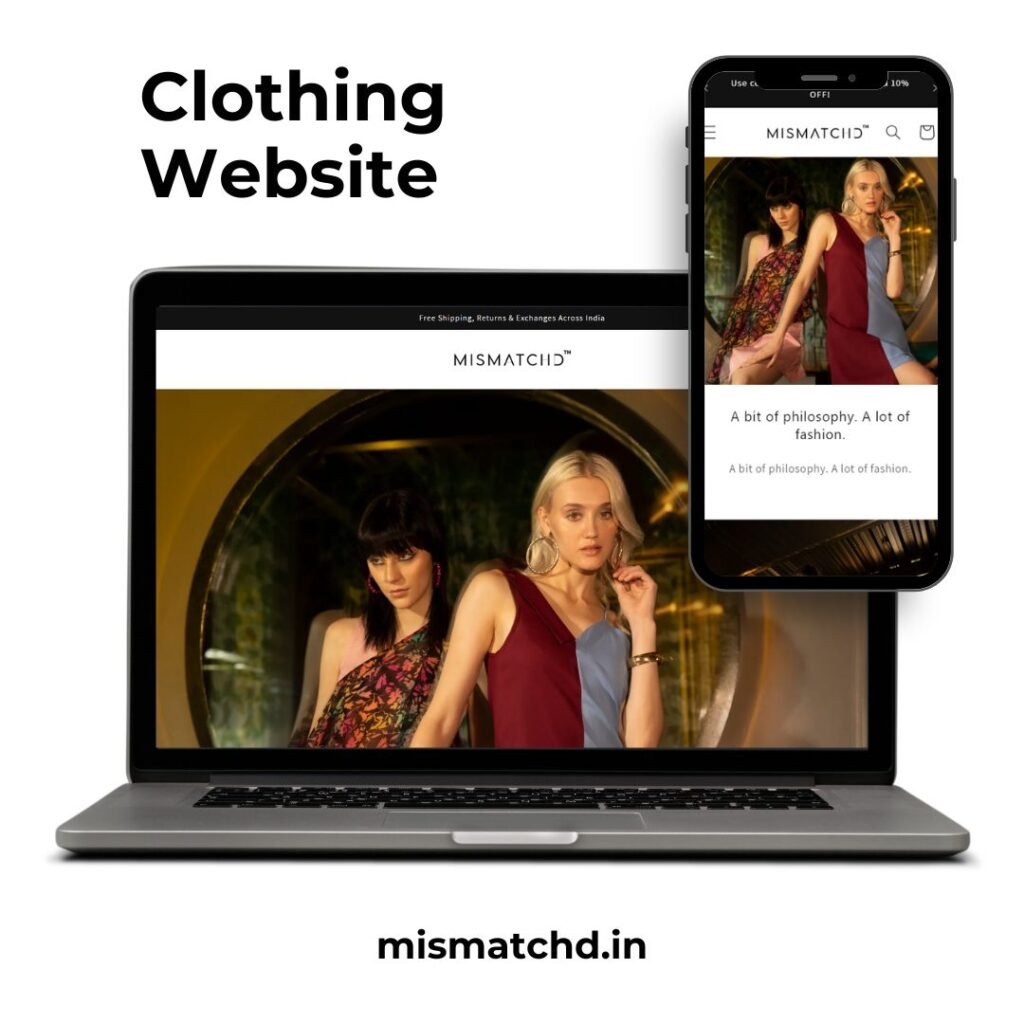 Clothing website image